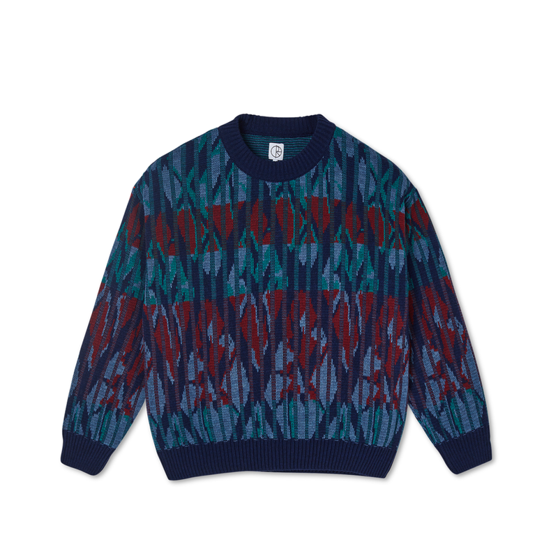 Polar Skate Co Paul Knit Sweater - Rich Navy | Polar Skate Co Paul Knit Sweater - Rich Navy |