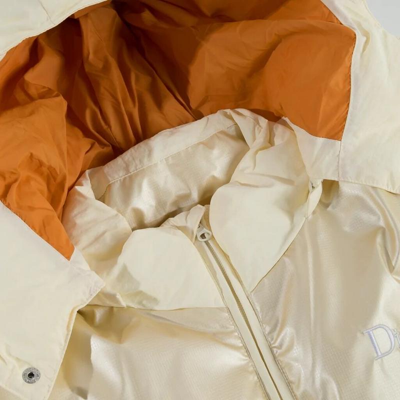 Dime Contrast Puffer Jacket - Off White | RULEZ 再販開始 Dime JACKET PUFFER CONTRAST ダウンジャケット