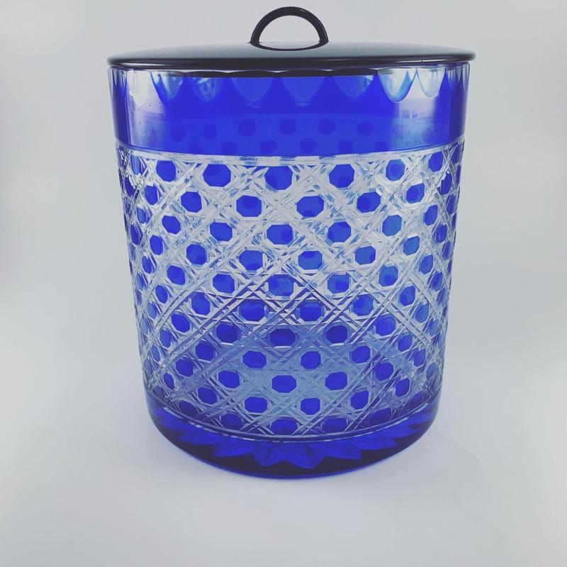 水指 江戸硝子 義山 末広流水 東太武朗 東京都伝統工芸