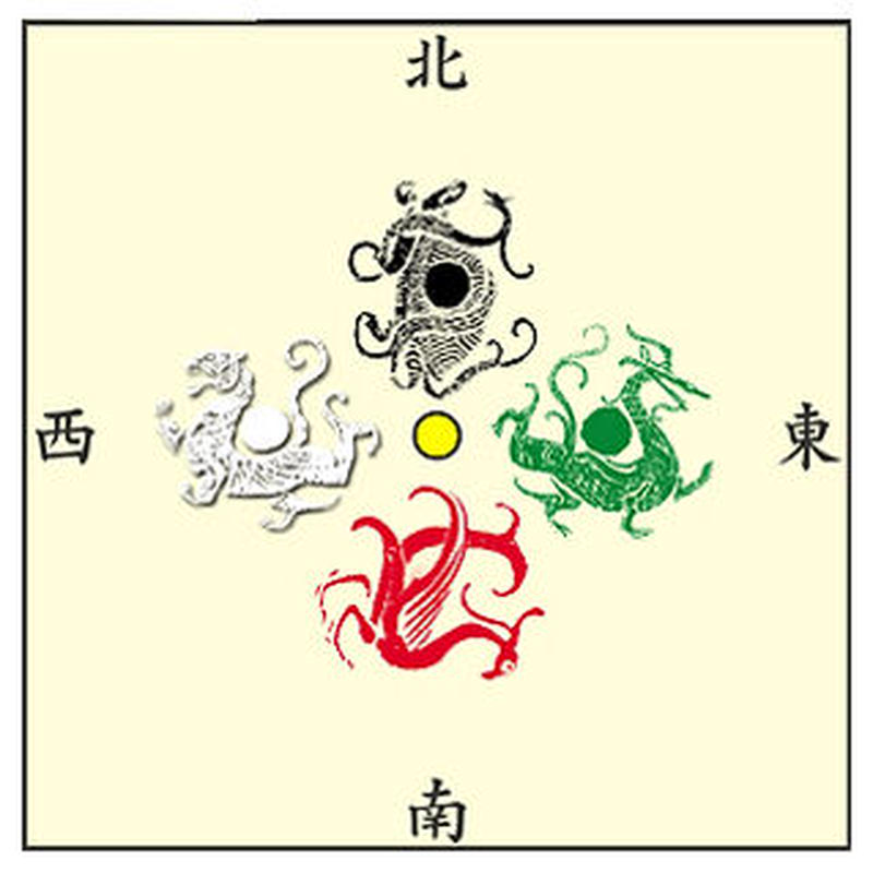 四神相応 置物セット 四獣 風水 結界 開運 金運