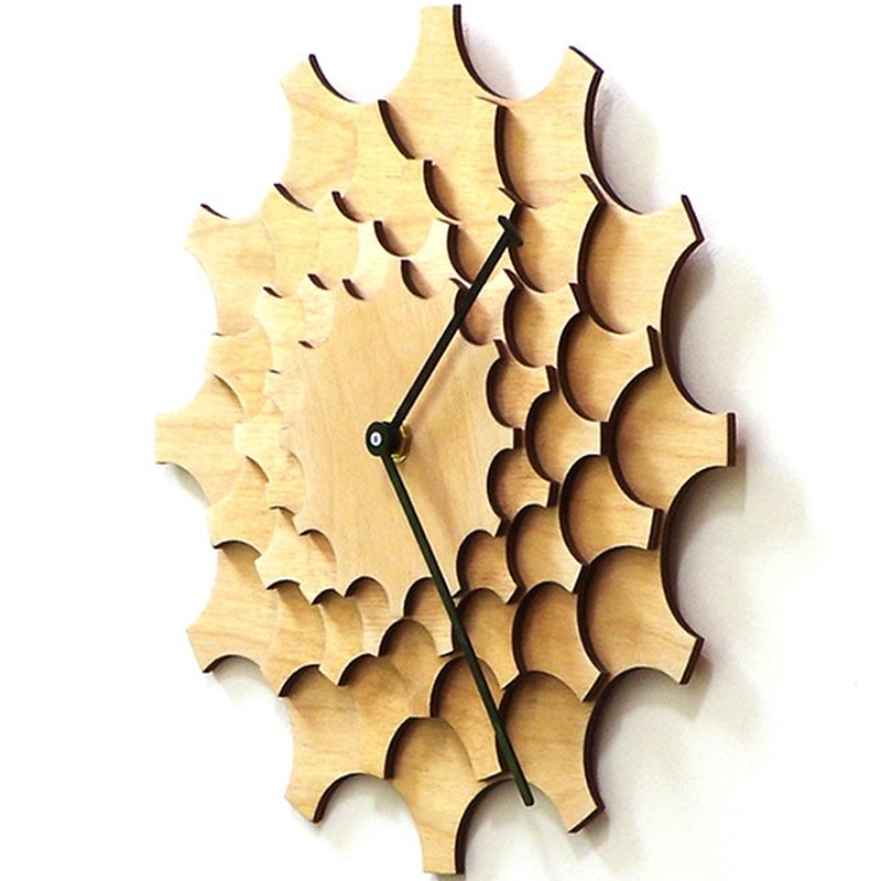 Ardeola Ard001 01 001 歯車の壁時計 デザイン掛け時計 ナチュラル C Ardeola Ard001 01 001 歯車の壁時計 デザイン掛け時計 ナチュラル C