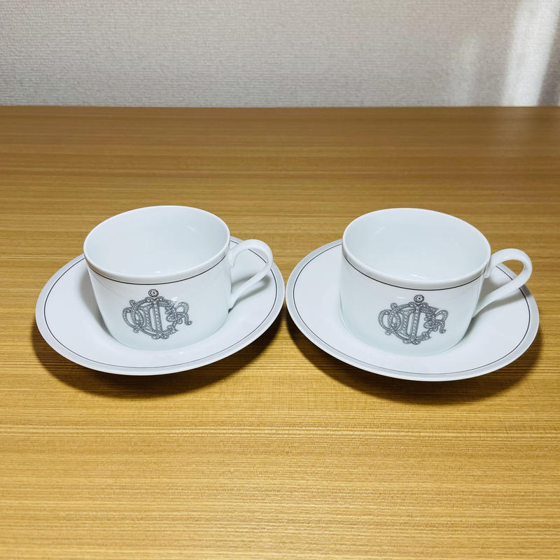 Christian Dior プロシュディオール・ペアー紅茶碗皿 Christian Dior プロシュディオール・ペアー紅茶碗皿 Christian Dior