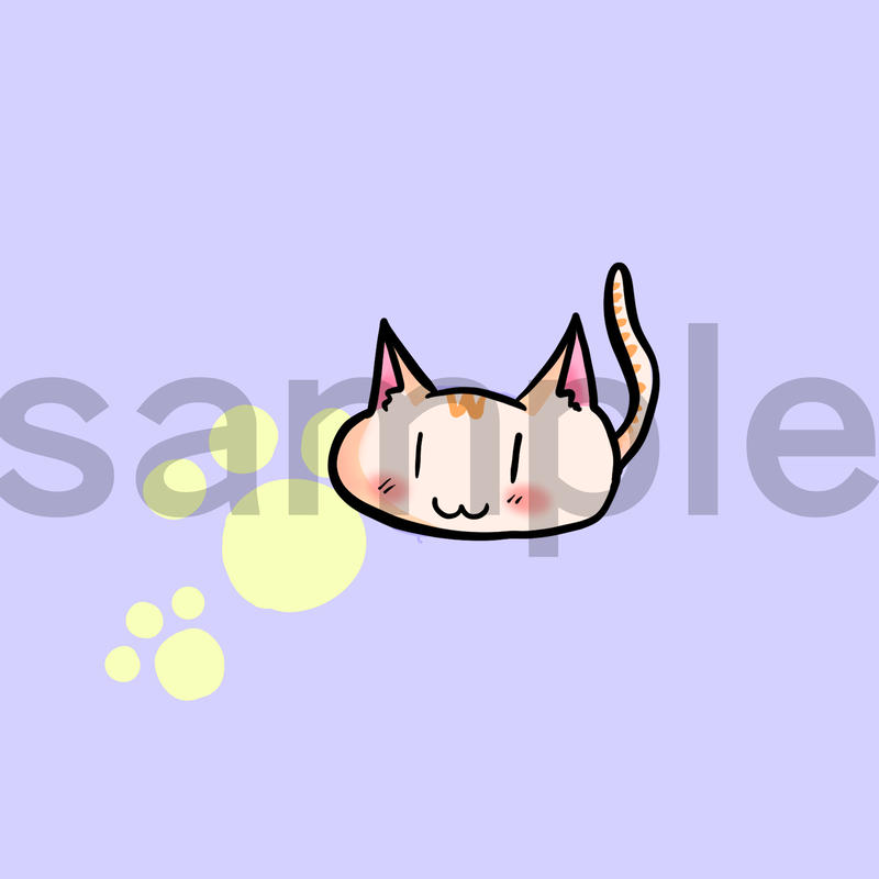 アイコン用 猫イラスト チャトラ白 C Ver アイフリ Aifuri