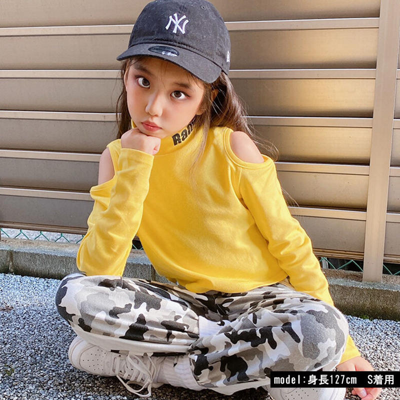 B5134 肩あきハイネックロンt Saleroom