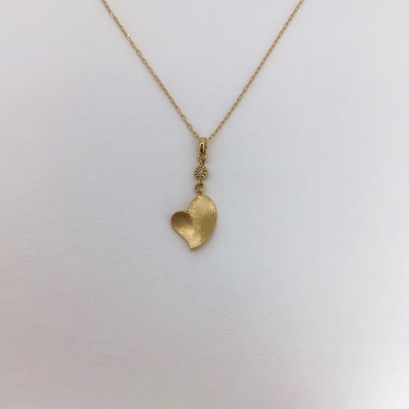 Et Toi エトワ K18ピンクゴールド ハートネックレス ダイヤ Salon De