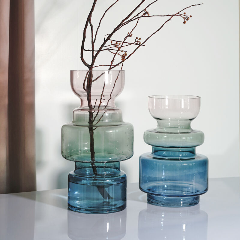 ブルーグラデーションフラワーベース Salt 北欧インテリア雑貨 ペットグッズ