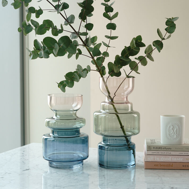 ブルーグラデーションフラワーベース Salt 北欧インテリア雑貨 ペットグッズ