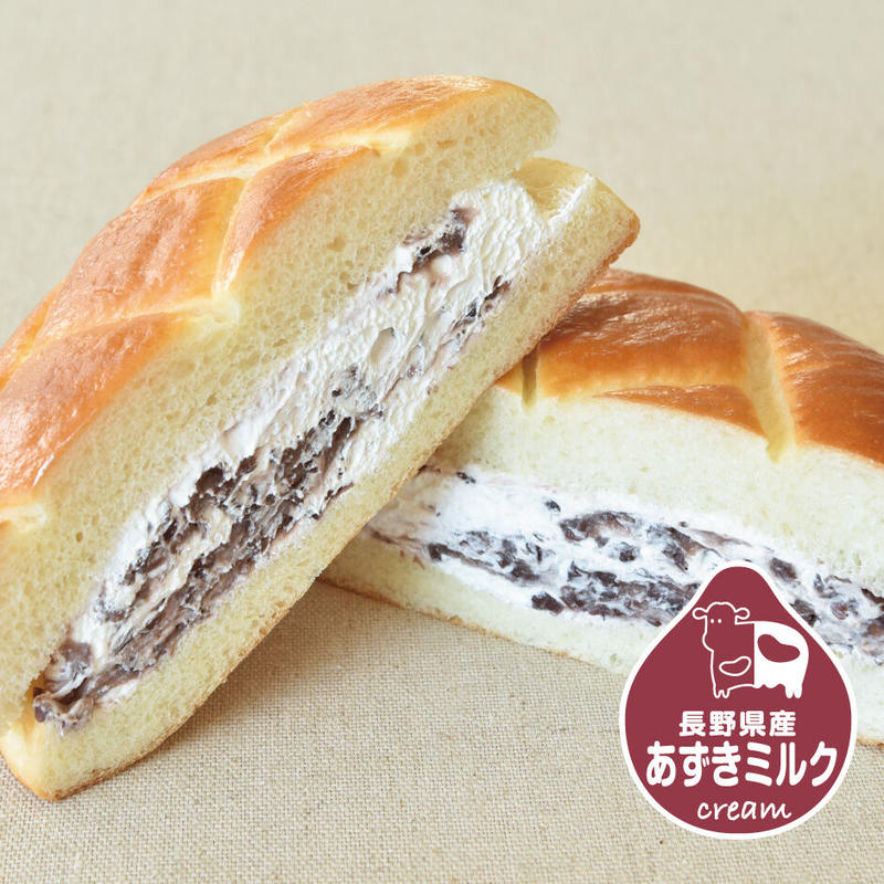 牛乳パンレギュラー5個 あずきみるく Sanchオンラインショップ