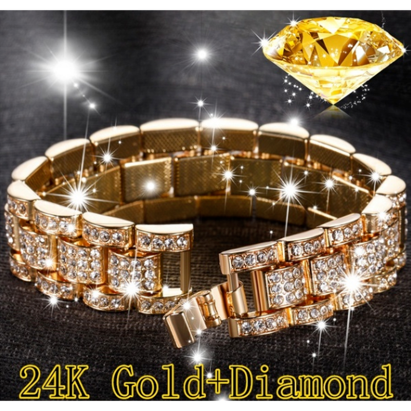 24K金伝承ブレスレットはサイズ調節可能99951377 aljaser.com.bh