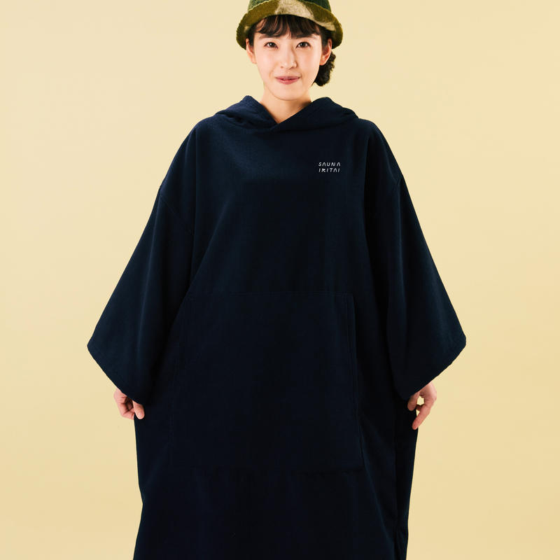 サウナイキタイ　ポンチョ サウナイキタイ ポンチョ グレー