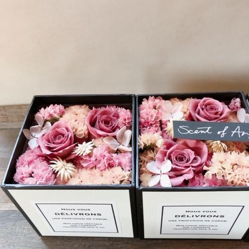 Flower Box アンティークピンク系 001 Scent Of Angels Flower Box アンティークピンク系 001 Scent Of Angels
