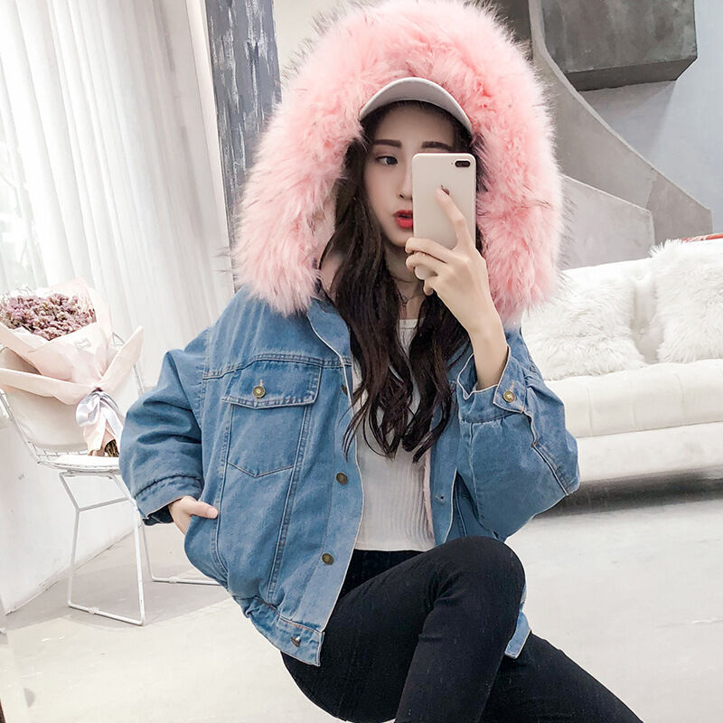 レディース ファーデニムジャケット Select Shop Lica