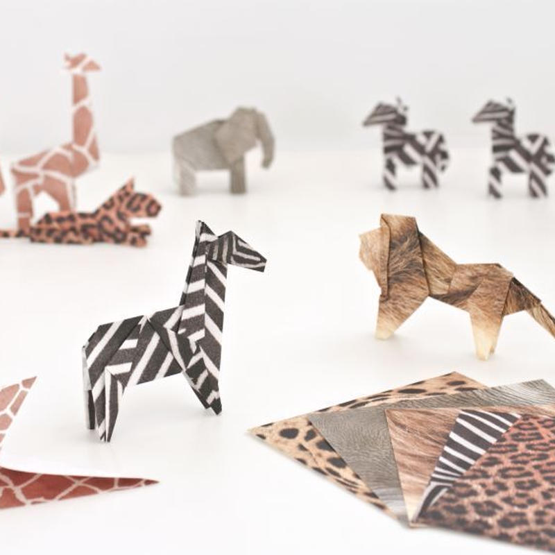 Realfake 折り紙 B シマウマ ヒョウ ライオン Setouchi Gallery