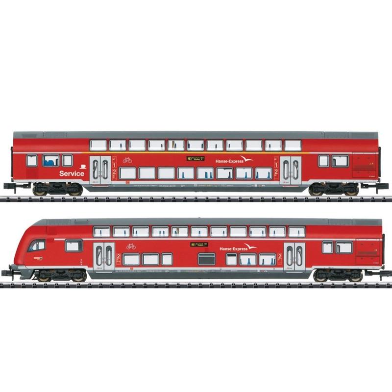 Trix 15776 Doppelstockwagen-Set /"Hanse-Express/"