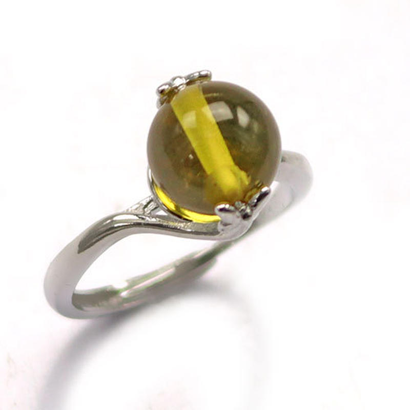 ナチュラルアンバー 天然琥珀 指輪 リング サイズフリー ランダム発送 Sale 51