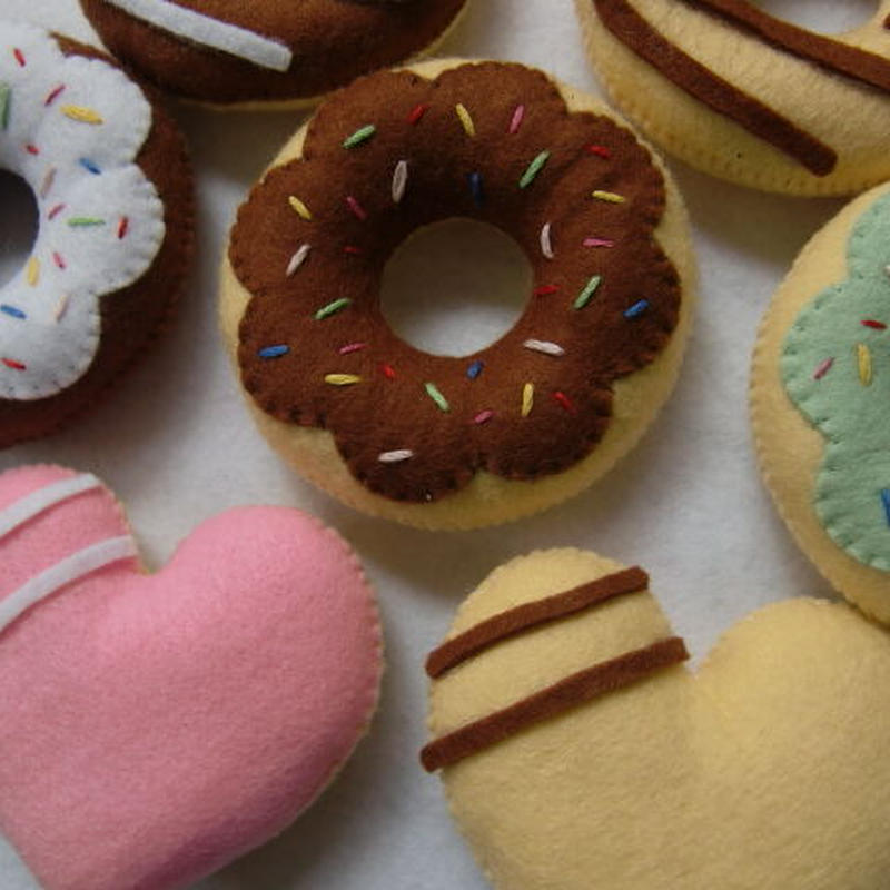 Shido Rico フェルトで作るドーナツ屋さんセット 型紙 レシピ Shido Rico