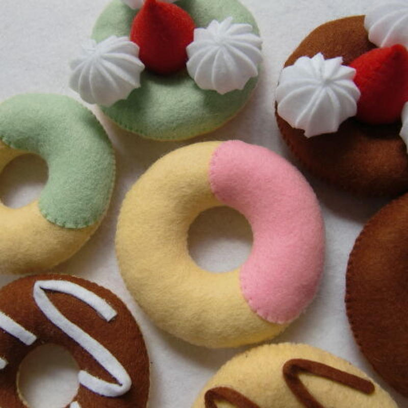 Shido Rico フェルトで作るドーナツ屋さんセット 型紙 レシピ Shido Rico