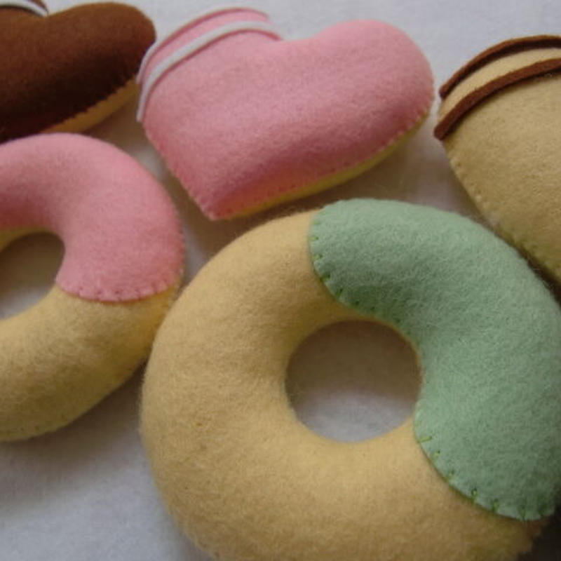 Shido Rico フェルトで作るドーナツ屋さんセット 型紙 レシピ Shido Rico