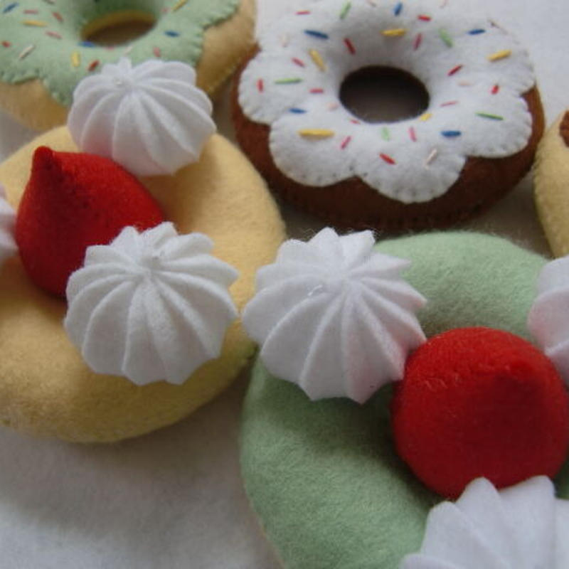 Shido Rico フェルトで作るドーナツ屋さんセット 型紙 レシピ Shido Rico