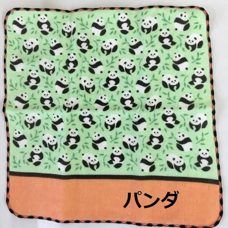祝 双子パンダ 誕生 パンダ好きのお友達やお子様へのプチプレゼントに パンダ柄のハンカチ2枚