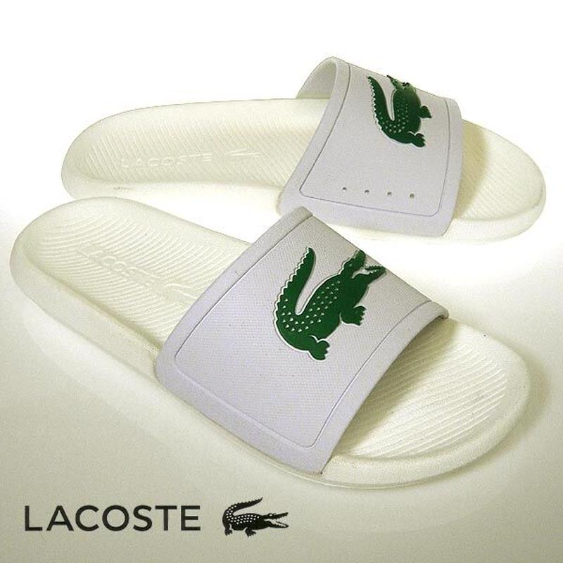 ラコステ サンダル メンズスポーツ Croco Slide ホワイト Lacoste Cma0