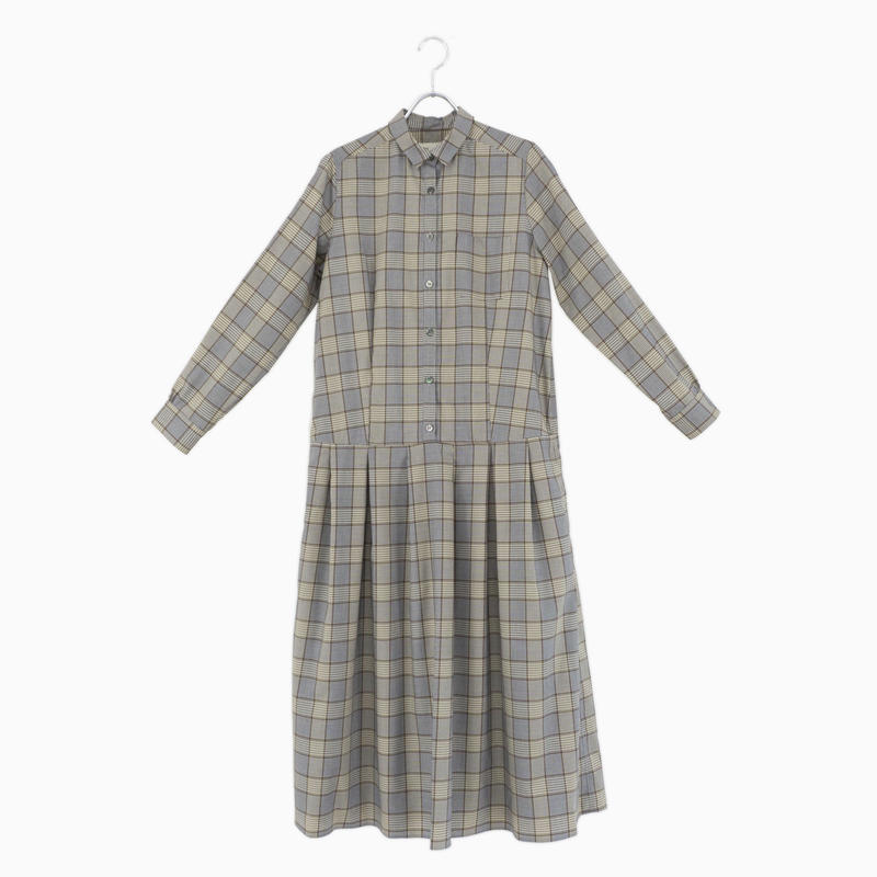 5811 グレーチェックワンピース Manna 5811 グレーチェックワンピース Manna