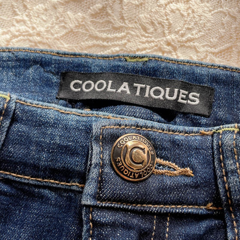 グラデーションスター刺繍スキニーデニム CQ-40033
