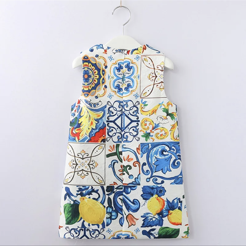 即納 レモン柄ワンピース Bonheur