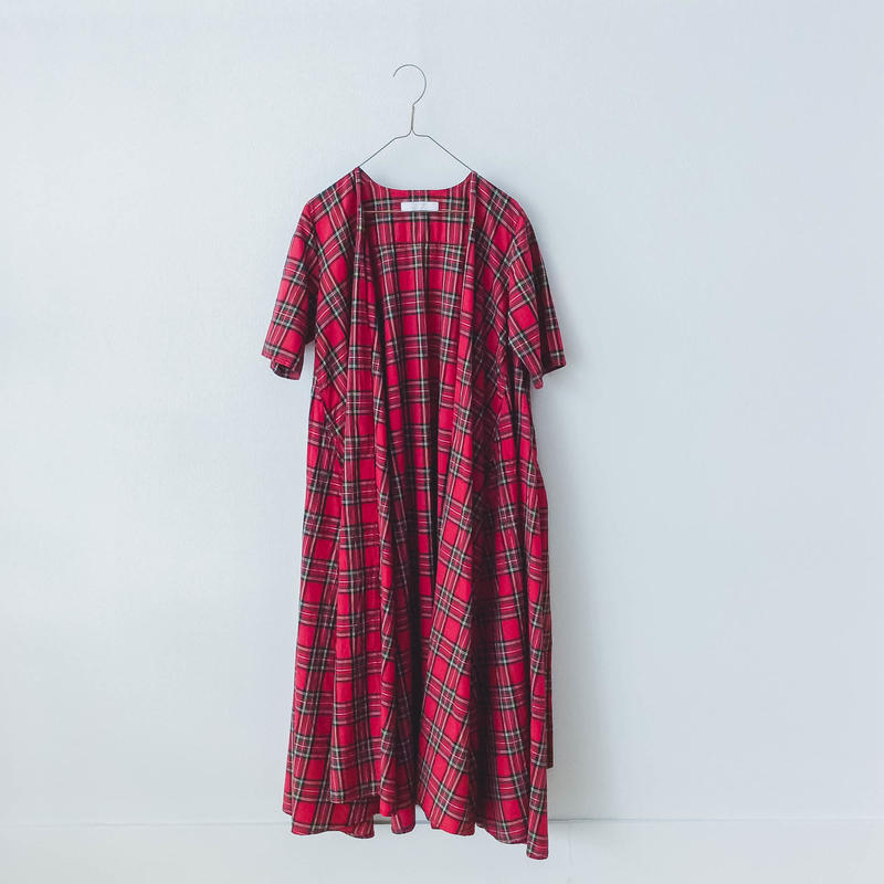 Homspun コットンシルクタータンチェックラップワンピース Itonowa Life