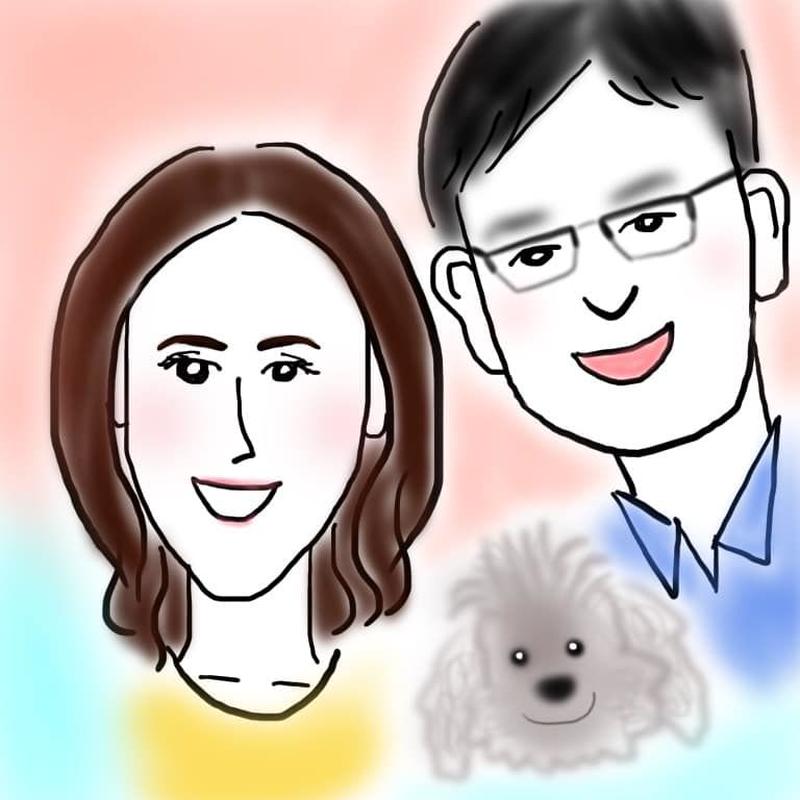 ユーモアと味のある雰囲気イラスト 人物2人 てらしま商店