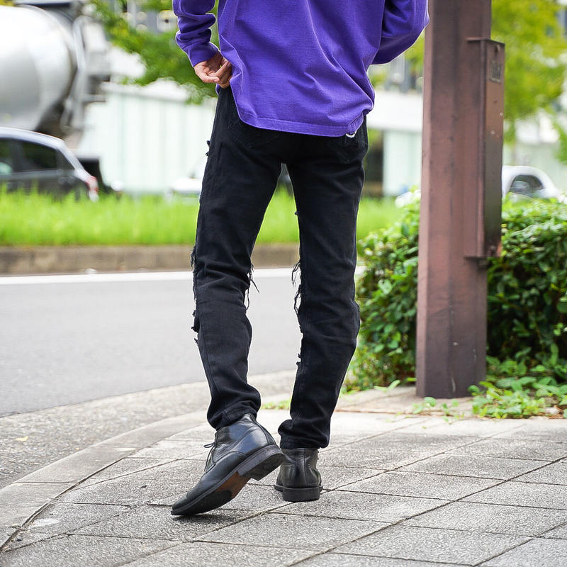 A GOOD BAD INFLUENCE　デニム　XL A GOOD BAD INFLUENCE CRUSH CARGO DENIM JACKET – 【dugout