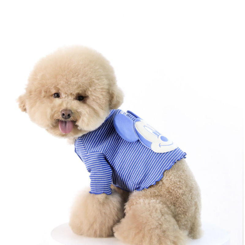 ミッキーマウス ボーダーカーディガン ブルー Shubeans Petstyle Store