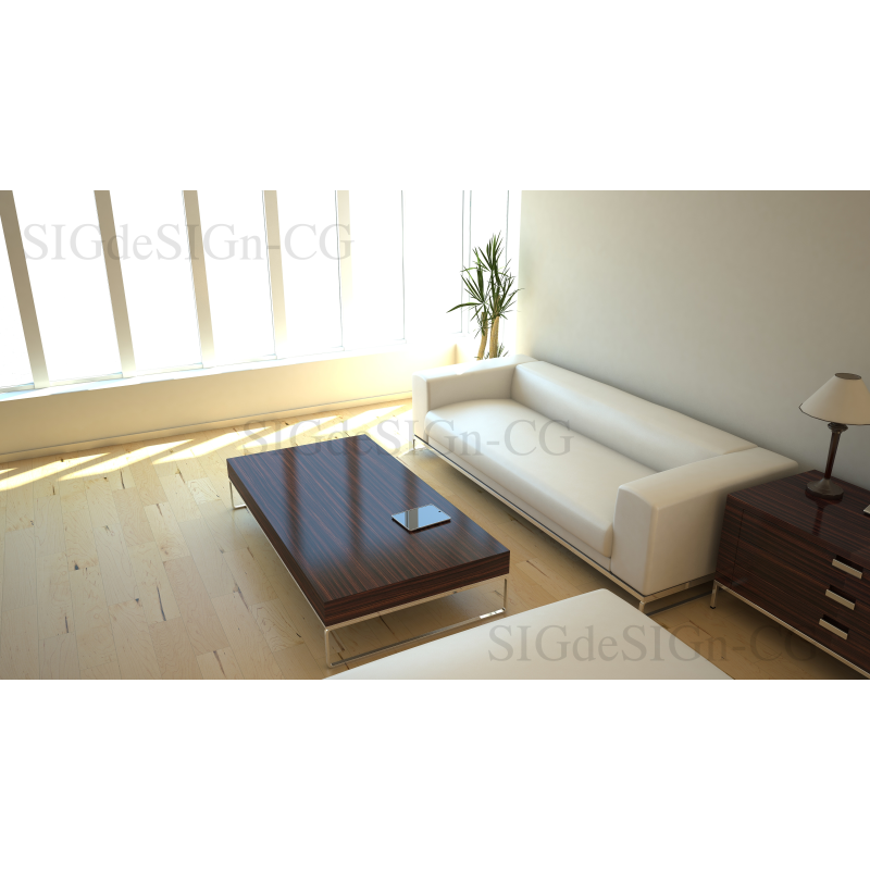 陽だまりのリビング 俯瞰 Sigdesign Cg シグデザインcg素材画像制作販売