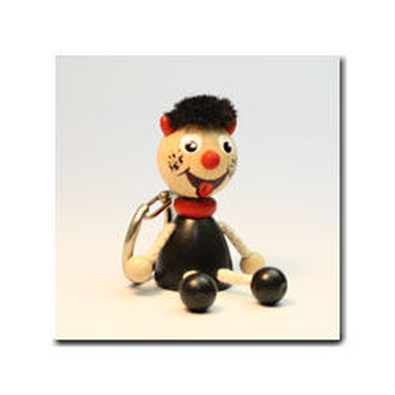 キーホルダー ミニ人形 デビル おすわり人形ドットコム