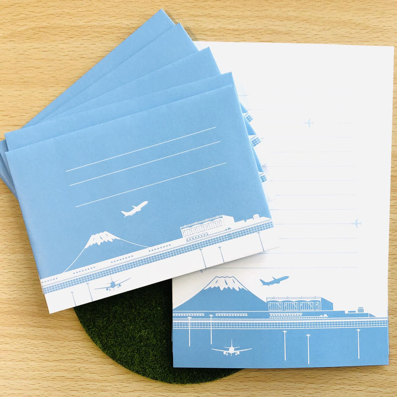 やっぱり手書きが好き 空港 ヒコーキデザインのレターセット Sky Passport やっぱり手書きが好き 空港 ヒコーキデザインのレターセット Sky Passport