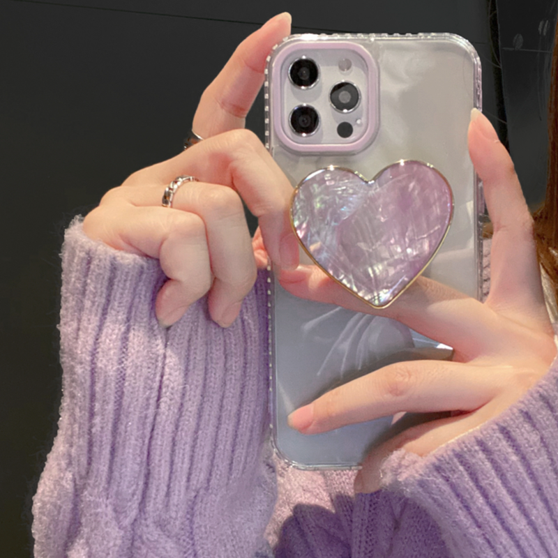 お取り寄せ商品 ハート サークル ポップソケット付き Iphoneケース Iph