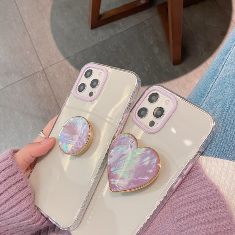 お取り寄せ商品 ハート サークル ポップソケット付き Iphoneケース Iph