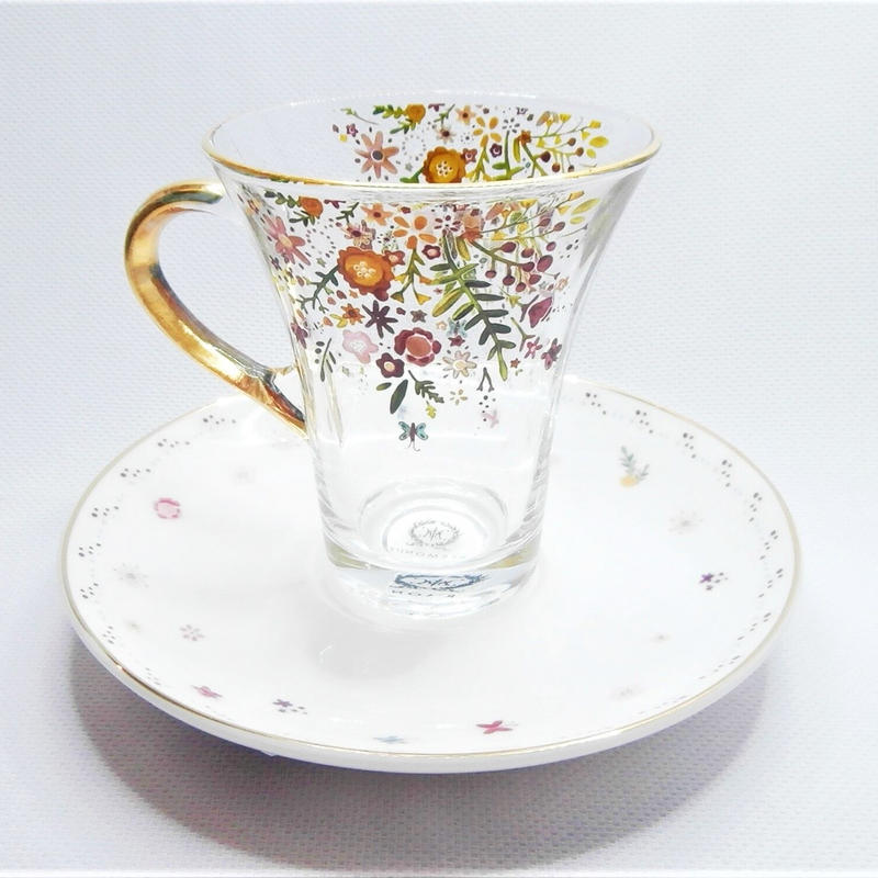 春を満喫 お友達を呼びたくなる フラワーバタフライカップ ソーサ 紅茶 ハーブティー おうち