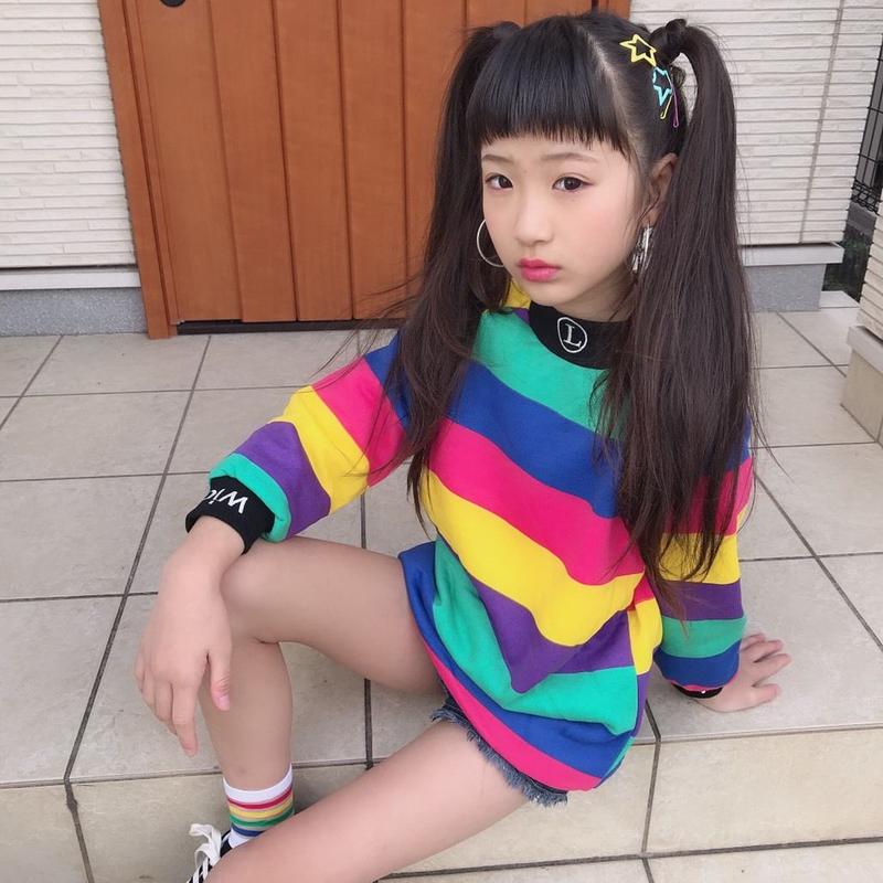 Kidsﾕﾆｾｯｸｽ 裏起毛ｶﾗﾌﾙﾃﾞｻﾞｲﾝﾎﾞｰﾀﾞｰﾄｯﾌﾟｽ ﾏﾙﾁｶﾗｰ