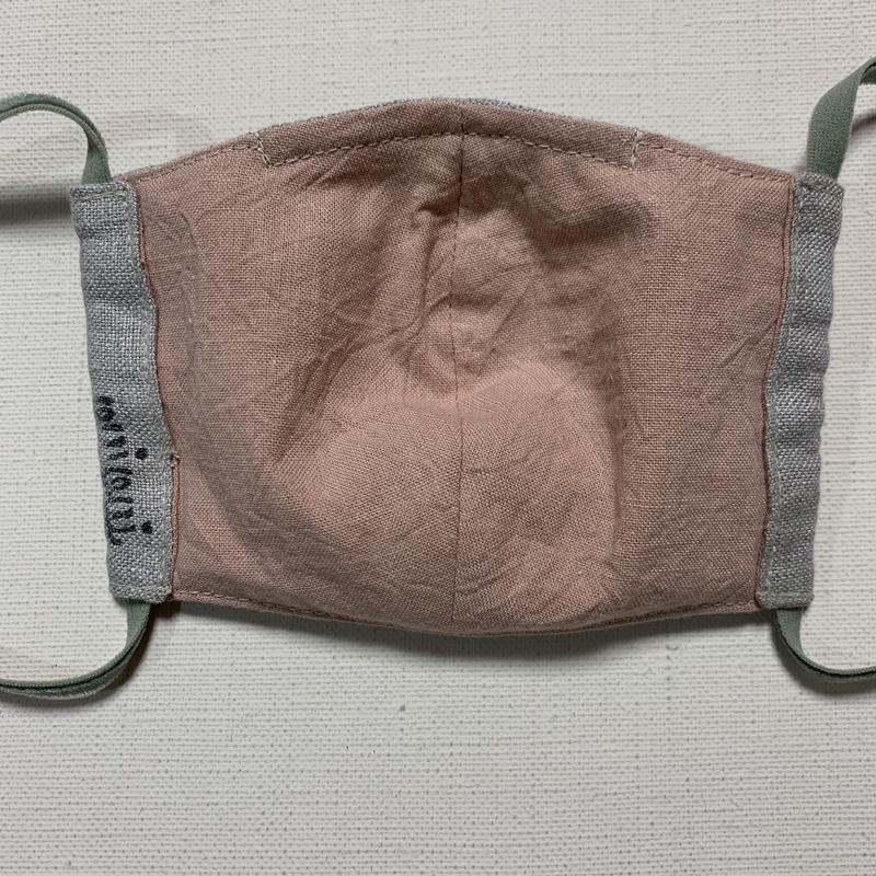 ニャンマスク 子供用 刺繍 オリーブ ヒモ オリーブ Smilin In The Sun