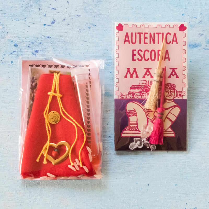 メキシコの 愛と美を呼ぶおまじない マヤの 魔法のラブラブホウキ 2個1セット Smud