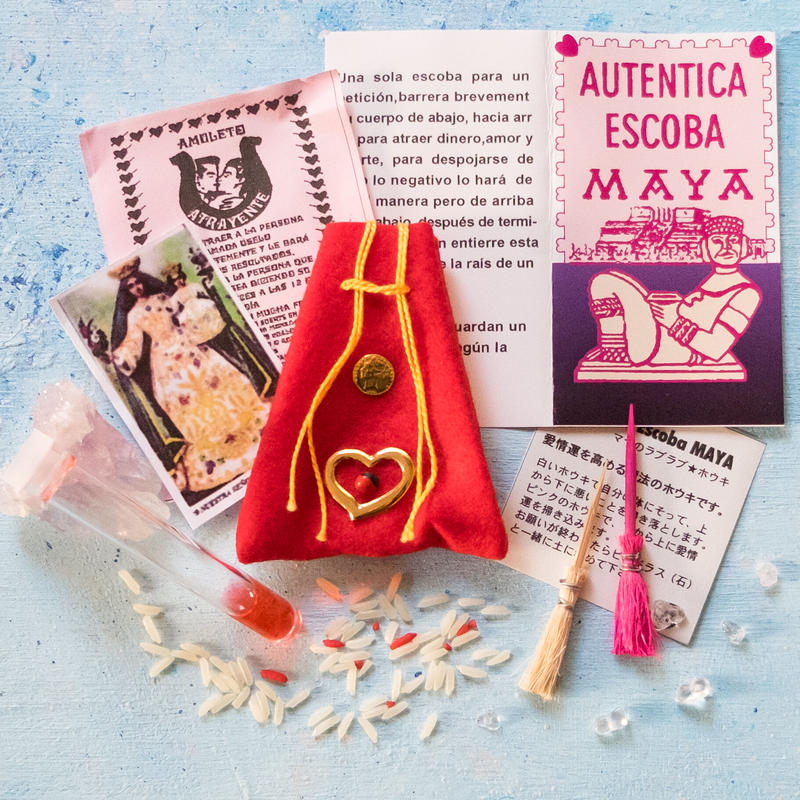 メキシコの 愛と美を呼ぶおまじない マヤの 魔法のラブラブホウキ 2個1セット Smud