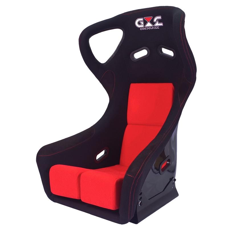 Goodgunオリジナル 標準生地 レーシングフルバケットシート カラー ブラック レッド