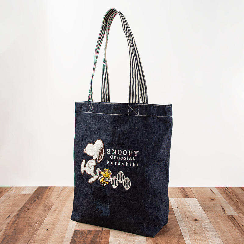 Sc 109 倉敷 さがら刺繍ﾃﾞﾆﾑﾄｰﾄ Snoopy Chocolat Onlin