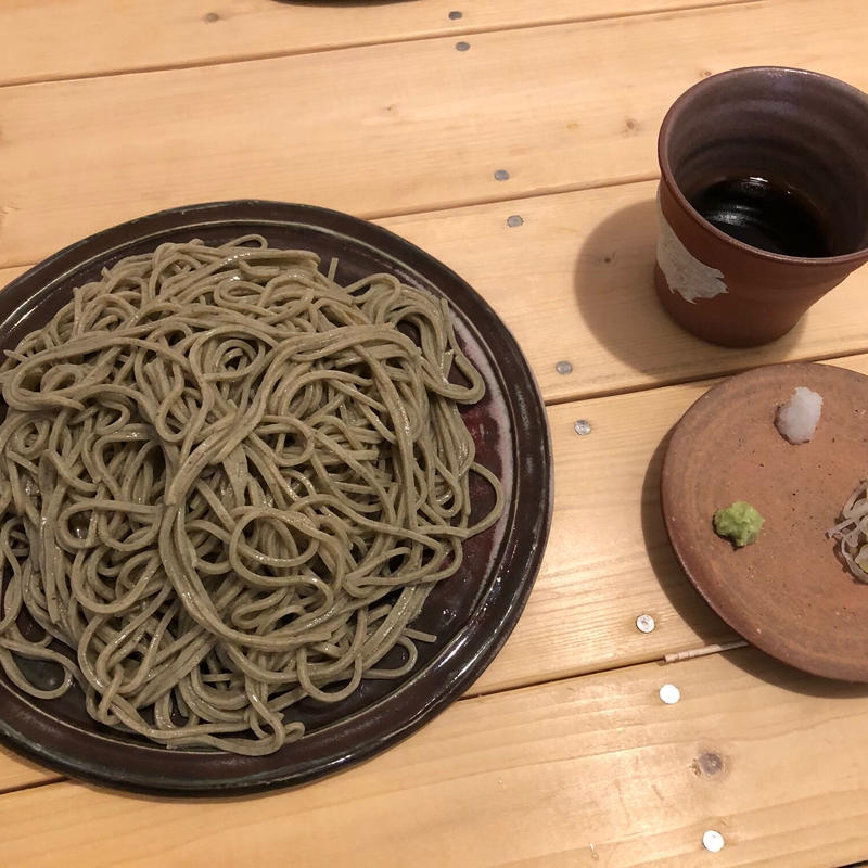 邑南そば もりそば 冷凍二八生蕎麦１人前ツユ付き 邑南手打ちそば なごみ庵