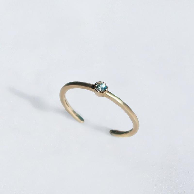 K10ゴールド<誕生石リング 3月 / アクアマリン> | selection by WR K10ゴールド<誕生石リング 3月 / アクアマリン> | selection by WR