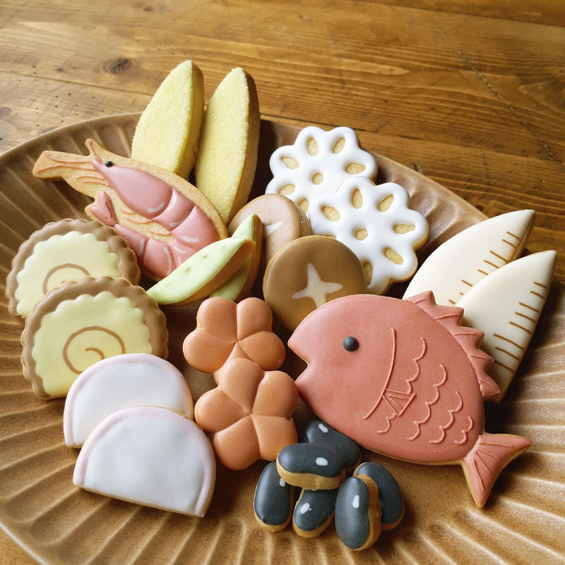 予約販売 アイシングクッキーセット お正月 おせちcookie Solana 予約販売 アイシングクッキーセット お正月 おせちcookie Solana