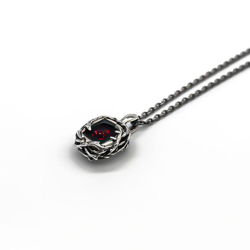 RED ROSE PENDANT/BLACK CROSS PENDANT | Solid Beat