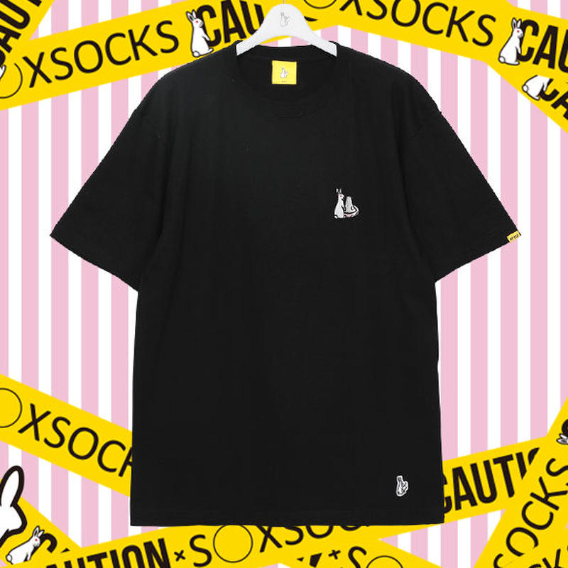 ティッシュb Xに入った夢の盛り塩tシャツ Black S Xsocks