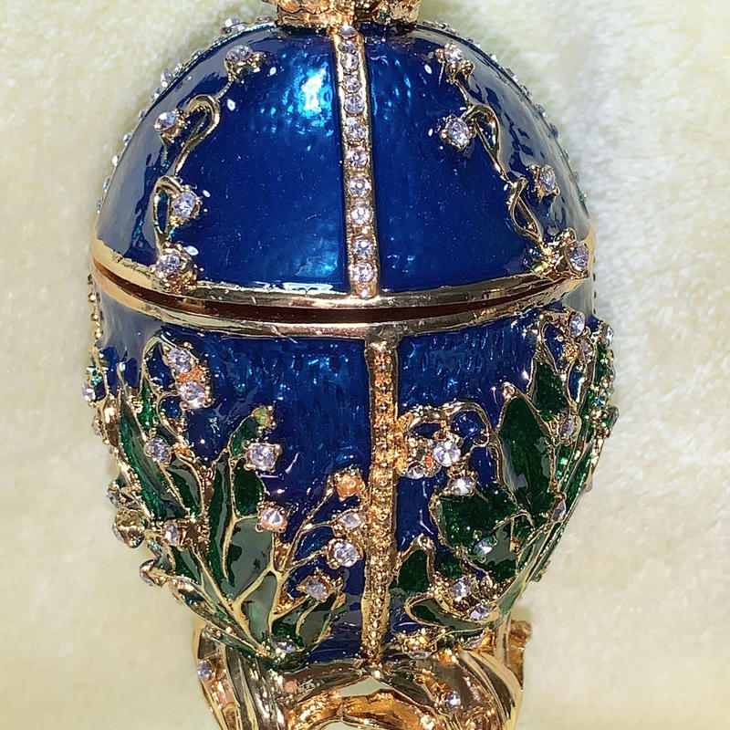 送料無料 インペリアルイースターエッグ ファベルジェ ロマノフ王朝 小物入れ 新品 美品